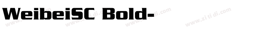 WeibeiSC Bold字体转换